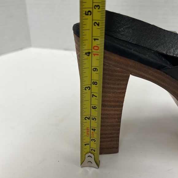 Enzo Angiolini Eaalei Open Toe Leather Sling Back Heels - Picture 7 of 8